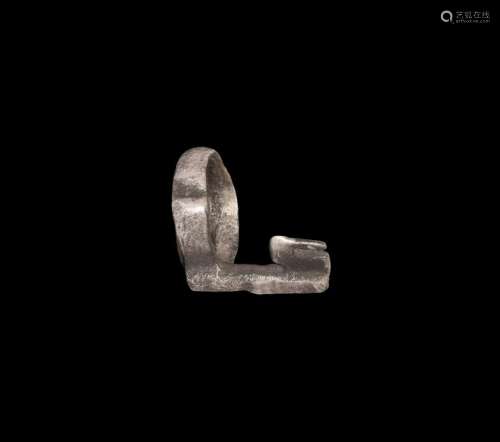 Roman Silver Key Ring
