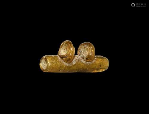 Roman Double Looped Amuletic Bead