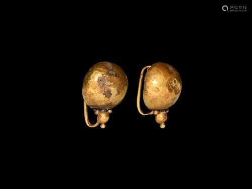 Roman Gold Earring Pair