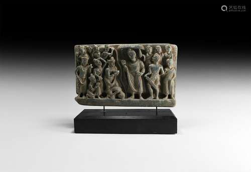 Gandharan Frieze Fragment with Buddha