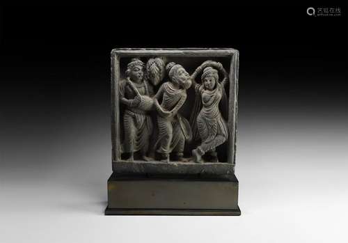 Gandharan Figural Frieze with Musicians