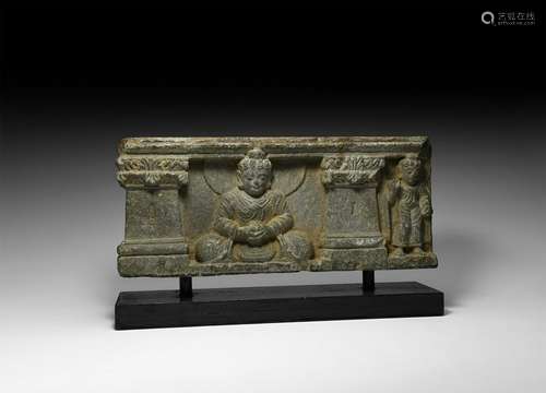 Gandharan Frieze Section with Buddha