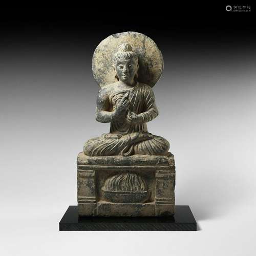 Gandharan Seated Preaching Buddha