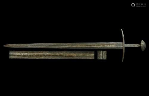 Viking Type XI Sword with Silver Inscription