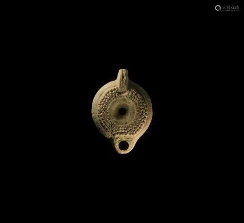 Roman Oil Lamp with Maker's Mark