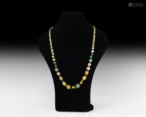 Roman and Other Glass Bead Necklace