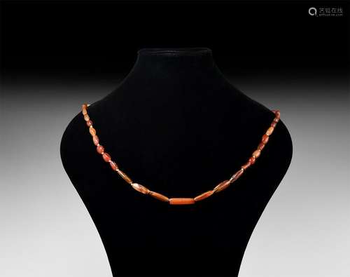 Roman Carnelian Bead String