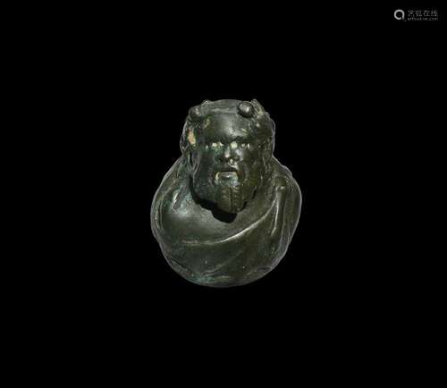 Roman Large Bacchus Bust Mount