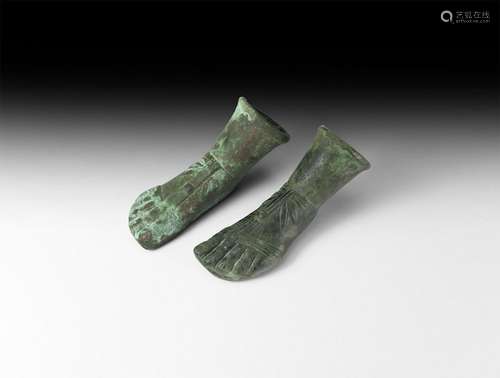 Roman Sandalled Foot Pair