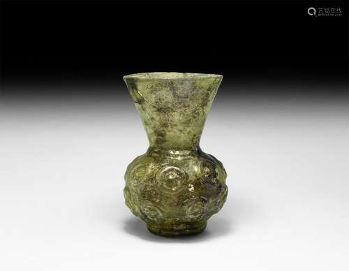 Roman Green Glass Vessel