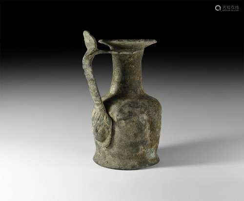 Roman Ewer with Masked Handle