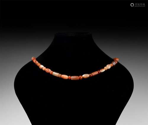 Roman Carnelian Bead String