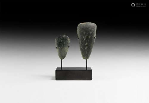 Stone Age Polished Axehead Display