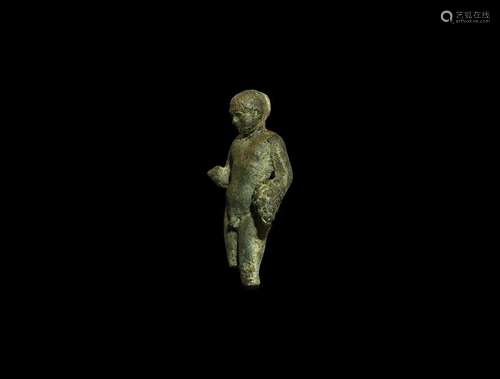 Roman Standing Boy Statuette