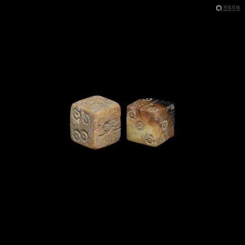 Roman Bone Dice Pair