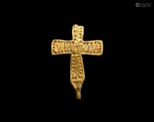 Pre-Viking Lombardic Gold Cross for King Agilulf