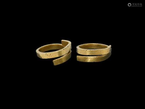 Viking Gold Clad Belt Money Ring