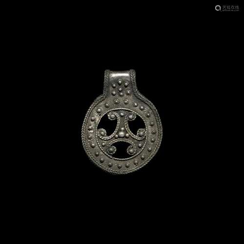 Viking Silver Triskele Pendant