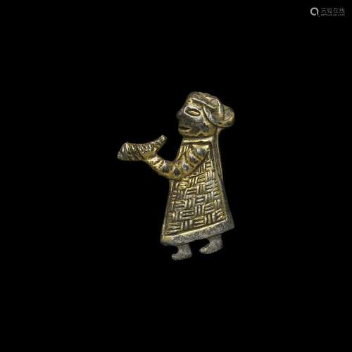 Viking Silver-Gilt Cup-Bearer Pendant