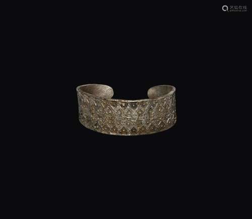 Viking Silver Decorated Bracelet