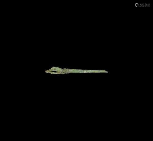 Roman Bone Pin with Hand