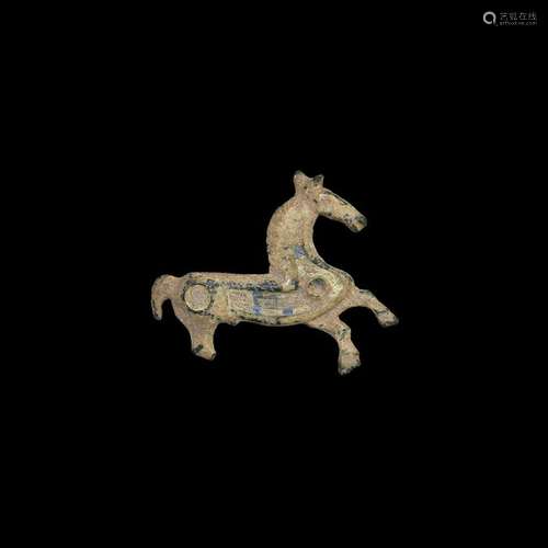 Roman Enamelled Horse Brooch