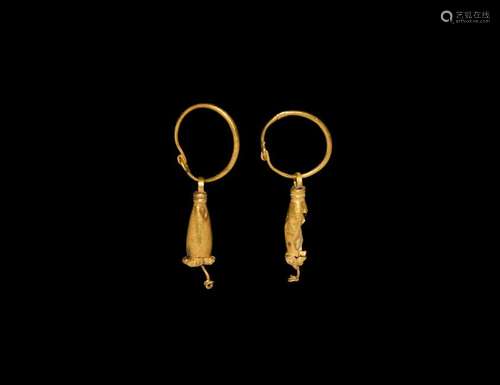 Roman Gold Earring Pair