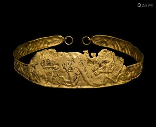 Post Medieval Scythian Style Gold Diadem