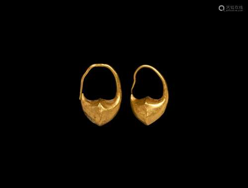 Roman Gold Earring Pair