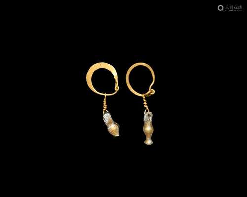 Roman Earrings with Juglets