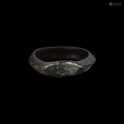 Roman Blue Glass Bangle