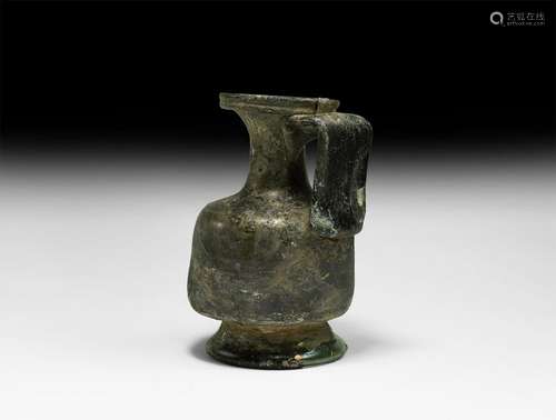 Roman Glass Handled Jug