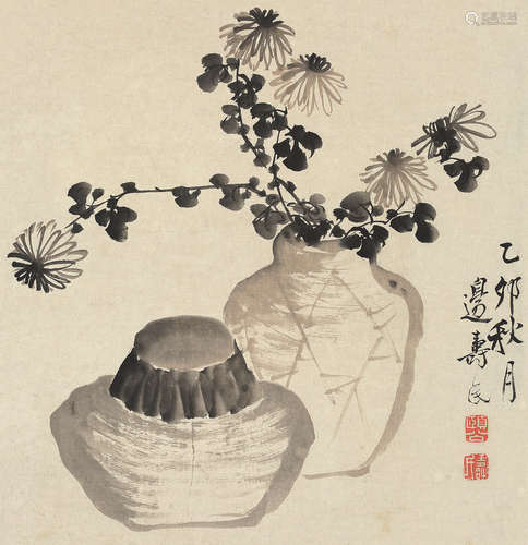 边寿民（1684～1752） 1735年作 秋香 立轴 水墨纸本