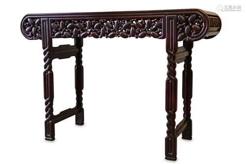 A CHINESE WOOD ALTAR TABLE.