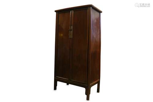 A LARGE CHINESE JU MU ROUND-CORNER TAPERED CABINET, YUANJIAOGUI.