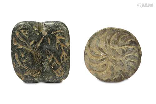 TWO NEAR EASTERN STONE SEALS