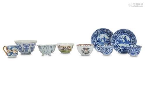 A SMALL COLLECTION OF CHINESE PORCELAIN.