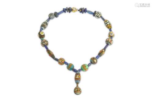 A MOSAIC BEAD NECKLACE