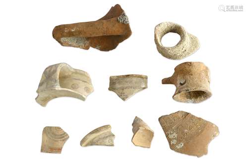 A GROUP OF CYPRIOT POTTERY FRAGMENTS