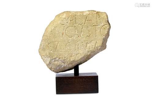 A ROMAN MARBLE FRAGMENT