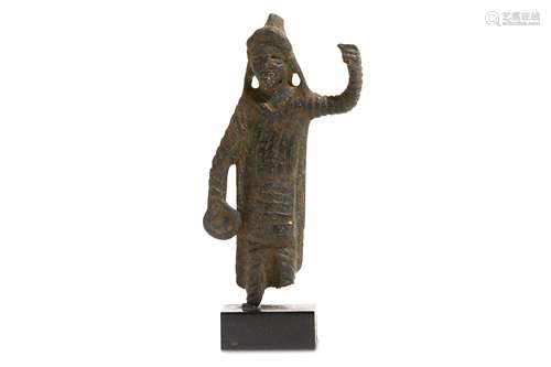 A GALLO-ROMAN BRONZE STATUETTE OF A LAR