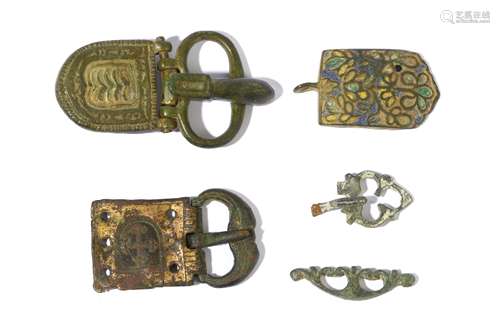 A GROUP OF MEDIEVAL BRONZE BUCKLES