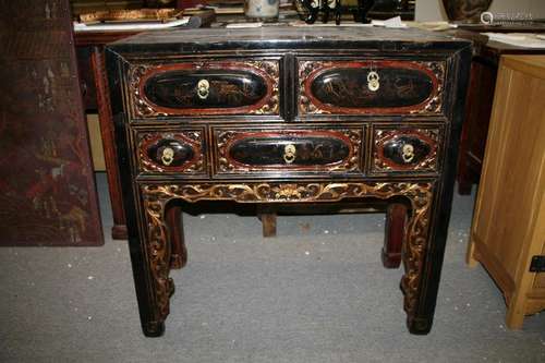 100 Years Old Fujian Fir Wood Desk