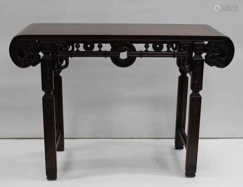 Chinese Carved Wood Altar Table