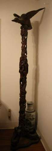 Beautiful Wood Carved Coat Rack