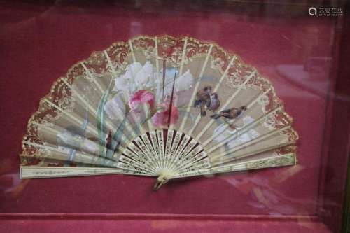 Framed Silk Fan