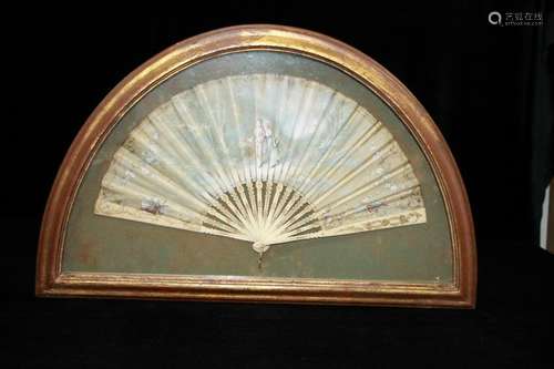 Framed Silk Fan