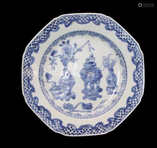 Chinese Blue and White Porcelain Plate