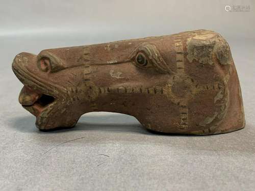 Han Dynasty Pottery Horse Head