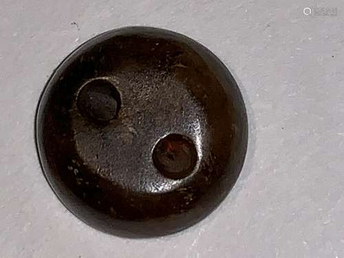 Warring State Period  Calcified Circular Jade Seal